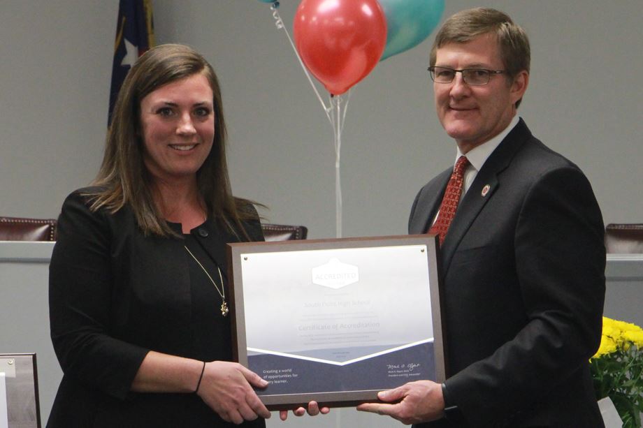South Point HIgh School earns accreditation as a quality school South Point HIgh School earns accreditation as a quality school